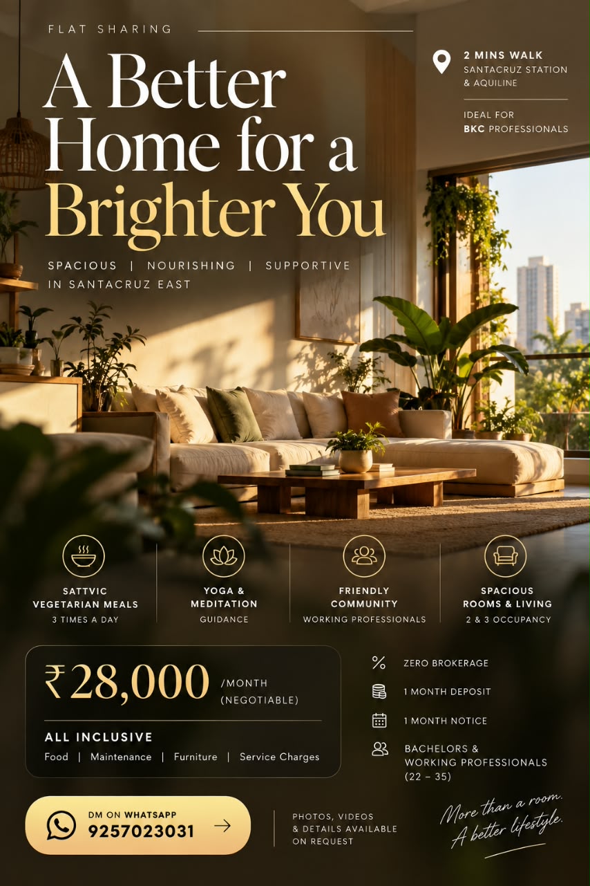 Shared Room in Flat, Santacruz East, Mumbai